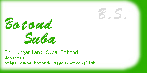 botond suba business card